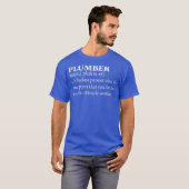 Funny Noun Plumbing Definition Cool Plumber T-shirt (Voorkant volledig)