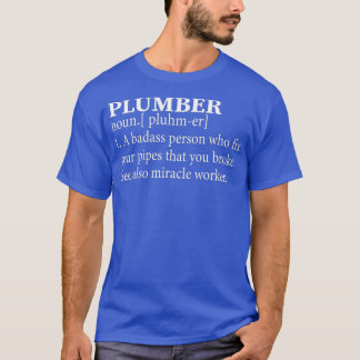Funny Noun Plumbing Definition Cool Plumber T-shirt