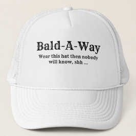 Funny Novelty BALD-A-WAY Trucker Pet