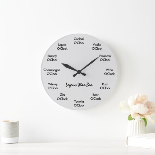 Funny Novelty Bar Clock  Grote Klok (Huis)