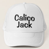Funny Novelty Baseball CALICO JACK Trucker Pet (Voorkant)