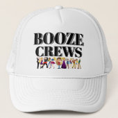 Funny Novelty Baseball Gift Idee BOOZE CREWS Trucker Pet (Voorkant)