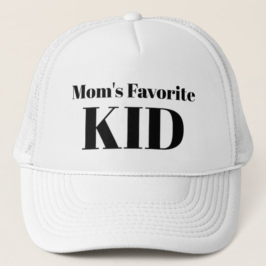 Funny Novelty Baseball MOM'S FAVORITE KIND Trucker Pet (Voorkant)