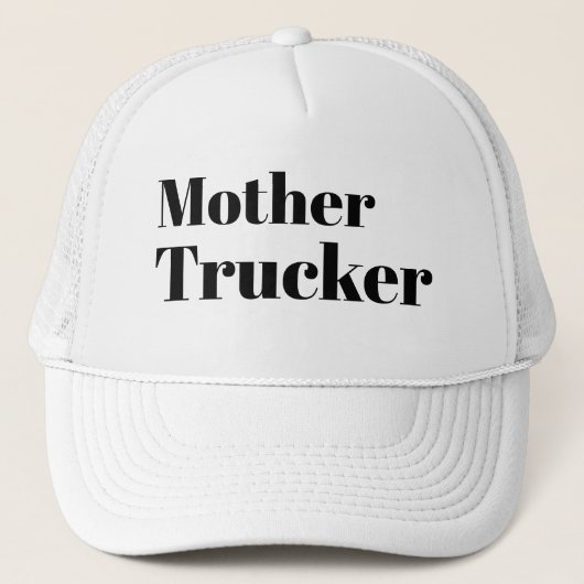 Funny Novelty Baseball MOTHER TRUCKER Trucker Pet (Voorkant)