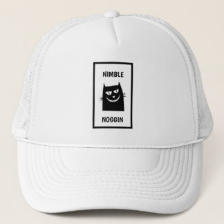 Funny Novelty Baseball NIMBLE NOGGGIN Trucker Pet