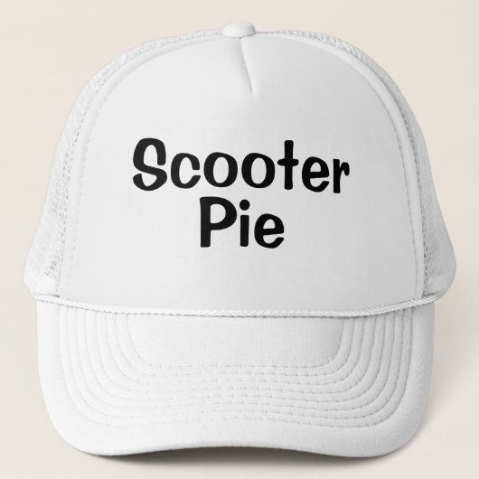 Funny Novelty Baseball SCOOTER PIE Trucker Pet (Voorkant)