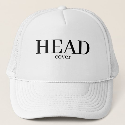 Funny Novelty Baseball Style HEAD cover Trucker Pet (Voorkant)