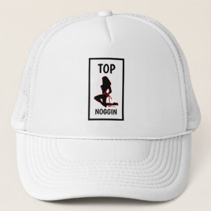 Funny Novelty Baseball TOP NOGGGIN Trucker Pet
