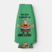 Funny Novelty Birthday Gift Joke Beer - WARRIOR Flesjeskoeler (Voorkant)