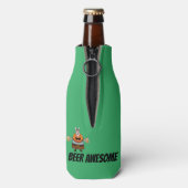 Funny Novelty Birthday Gift Joke Beer - WARRIOR Flesjeskoeler (Fles Achterkant)