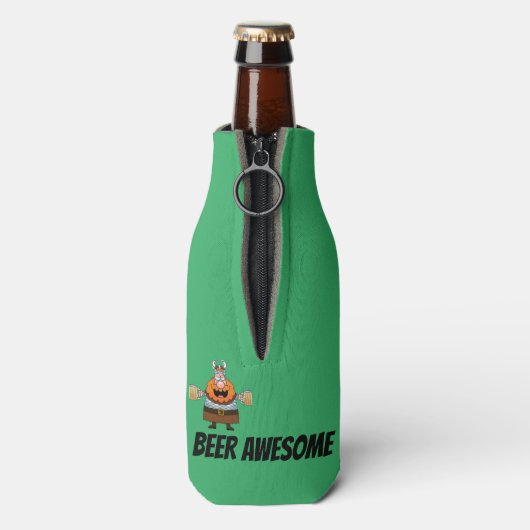 Funny Novelty Birthday Gift Joke Beer - WARRIOR Flesjeskoeler (Fles Achterkant)