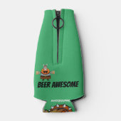 Funny Novelty Birthday Gift Joke Beer - WARRIOR Flesjeskoeler (Achterkant)