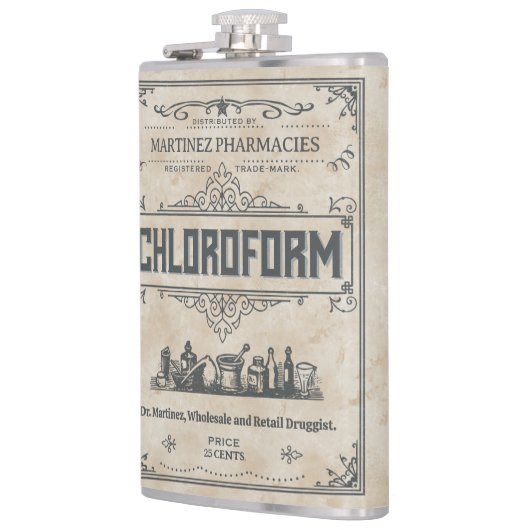 Funny Novelty  Chloroform All Custom Text Heupfles (Links)