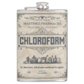 Funny Novelty  Chloroform All Custom Text Heupfles (Voorkant)