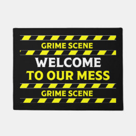 Funny Novelty Crime Scene door Mat