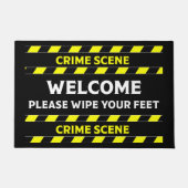 Funny Novelty Crime Scene door Mat (Voorkant)