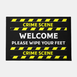 Funny Novelty Crime Scene door Mat