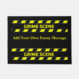 Funny Novelty Crime Scene door Mat