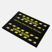 Funny Novelty Crime Scene door Mat (Schuin)