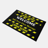 Funny Novelty Crime Scene door Mat (Schuin)