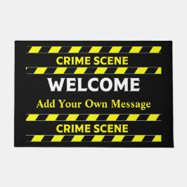 Funny Novelty Crime Scene door Mat