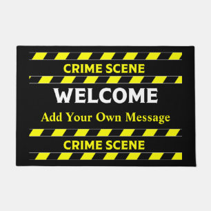Funny Novelty Crime Scene door Mat