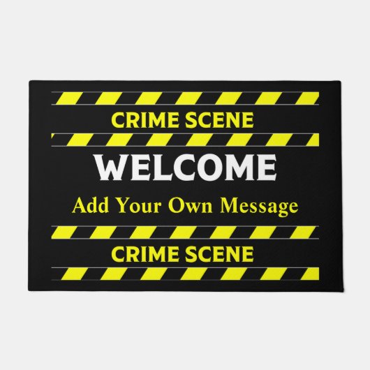 Funny Novelty Crime Scene door Mat (Voorkant)