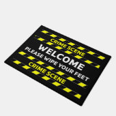 Funny Novelty Crime Scene door Mat (Schuin)
