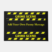 Funny Novelty Crime Scene door Mat (Voorkant)