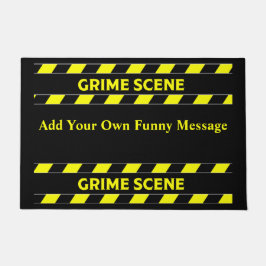Funny Novelty Crime Scene door Mat