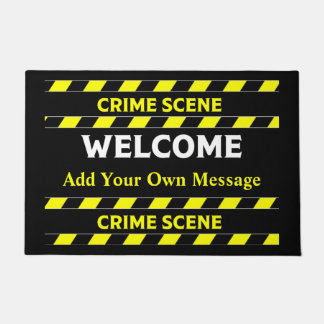 Funny Novelty Crime Scene door Mat