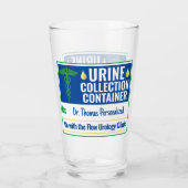Funny Novelty Doctor Verpleegkundige Urine Collect Glas (Achterkant)