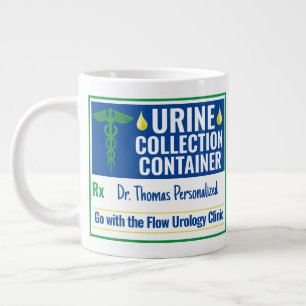 Funny Novelty Doctor Verpleegkundige Urine Collect Grote Koffiekop