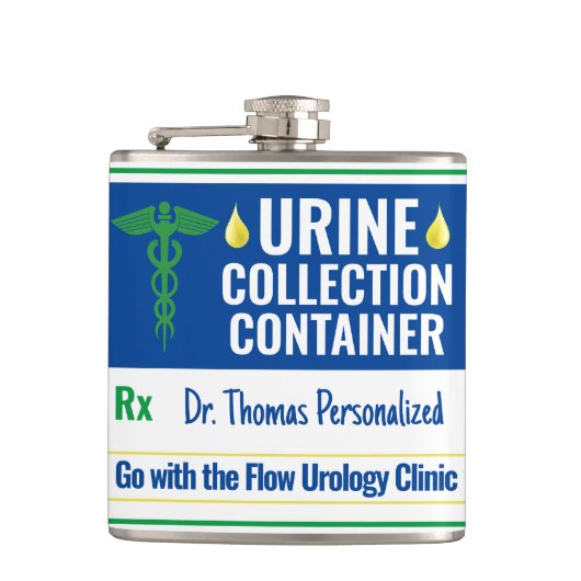Funny Novelty Doctor Verpleegkundige Urine Collect Heupfles (Voorkant)