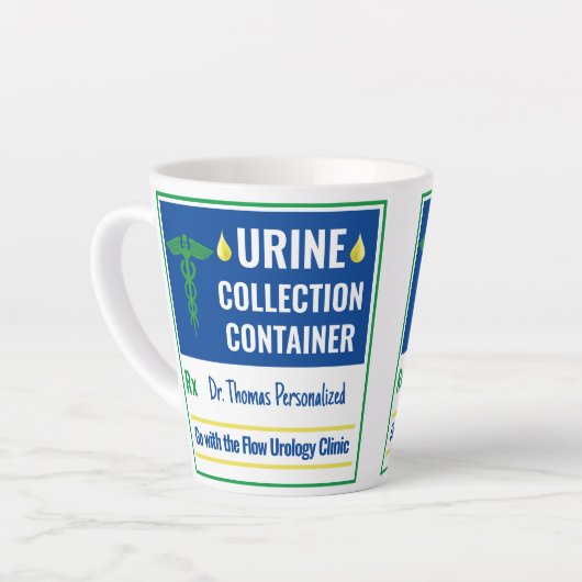 Funny Novelty Doctor Verpleegkundige Urine Collect Latte Mok (Linkerhoek)