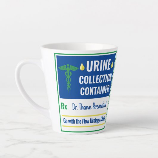 Funny Novelty Doctor Verpleegkundige Urine Collect Latte Mok (Links)