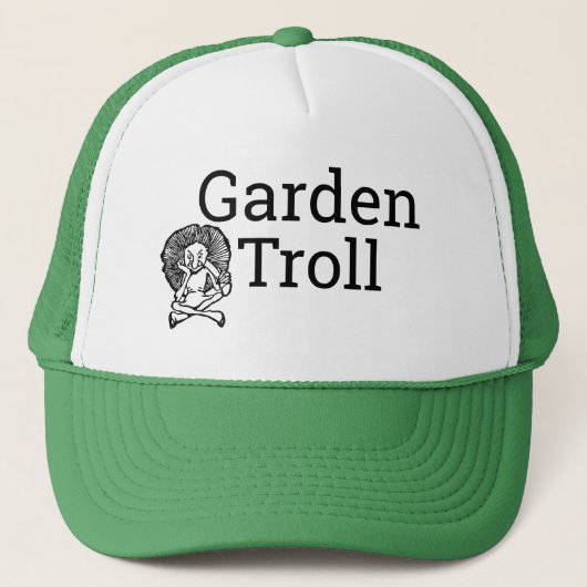 Funny Novelty Gardening GARDEN TROLL Trucker Pet (Voorkant)
