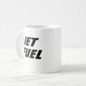 Funny Novelty Gift Idea JET FUEL Coffee Mok (Voorkant links)