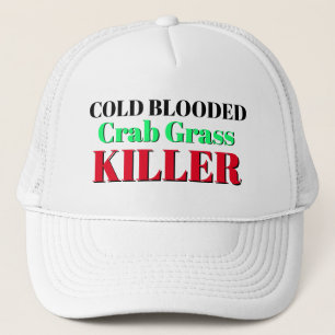 Funny Novelty Gift voor pa CRAB GRASS KILLER Trucker Pet