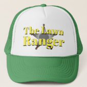Funny Novelty Gift voor pap The LAWN RANGER Trucker Pet (Voorkant)