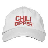 Funny Novelty Golf CHILI DIPPER Geborduurde Pet (Voorkant)