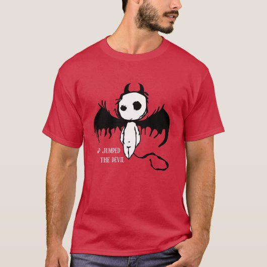 Funny Novelty Graphic UP JUMPED DE DEVIL T-shirt (Voorkant)