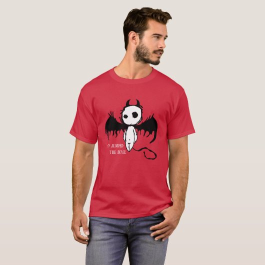 Funny Novelty Graphic UP JUMPED DE DEVIL T-shirt (Voorkant volledig)