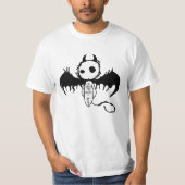 Funny Novelty Graphic UP JUMPED THE DEVIL T-Shirt (Voorkant)