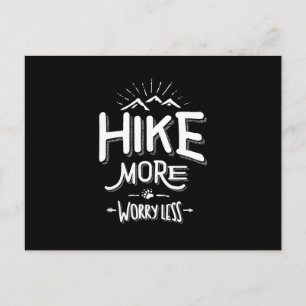 Funny Novelty Hiking T Shirt Hike Minder Briefkaart