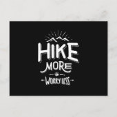 Funny Novelty Hiking T Shirt Hike Minder Briefkaart (Voorkant)