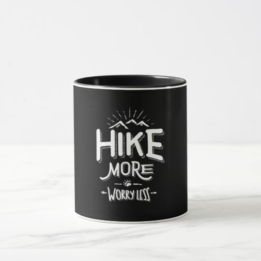 Funny Novelty Hiking T Shirt Hike Minder Mok (Midden)