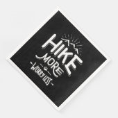 Funny Novelty Hiking T Shirt Hike Minder Servet (Hoek)