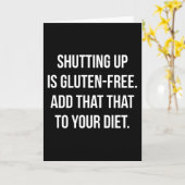 Funny Novelty Humor - Sluiting is luten gratis Kaart (Gele Bloem)