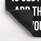 Funny Novelty Humor - Sluiting is luten gratis Muismat (Hoek)